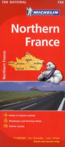 Northern France - Michelin National Map 724-9782067171138