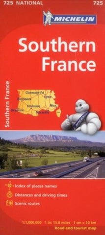 Southern France - Michelin National Map 725-9782067171213