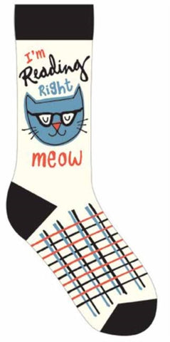 I'm Reading Right Meow Socks-9781423652977