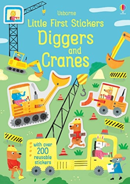 Little First Stickers Diggers and Cranes-9781474952255