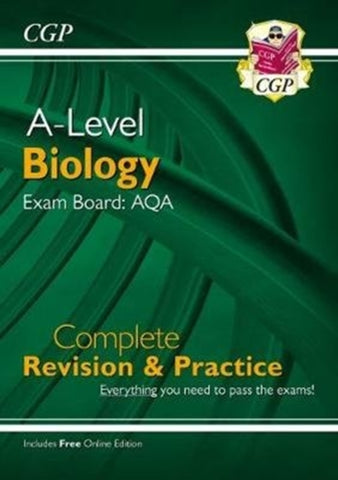 A-Level Biology: AQA Year 1 & 2 Complete Revision & Practice with Online Edition-9781789080261