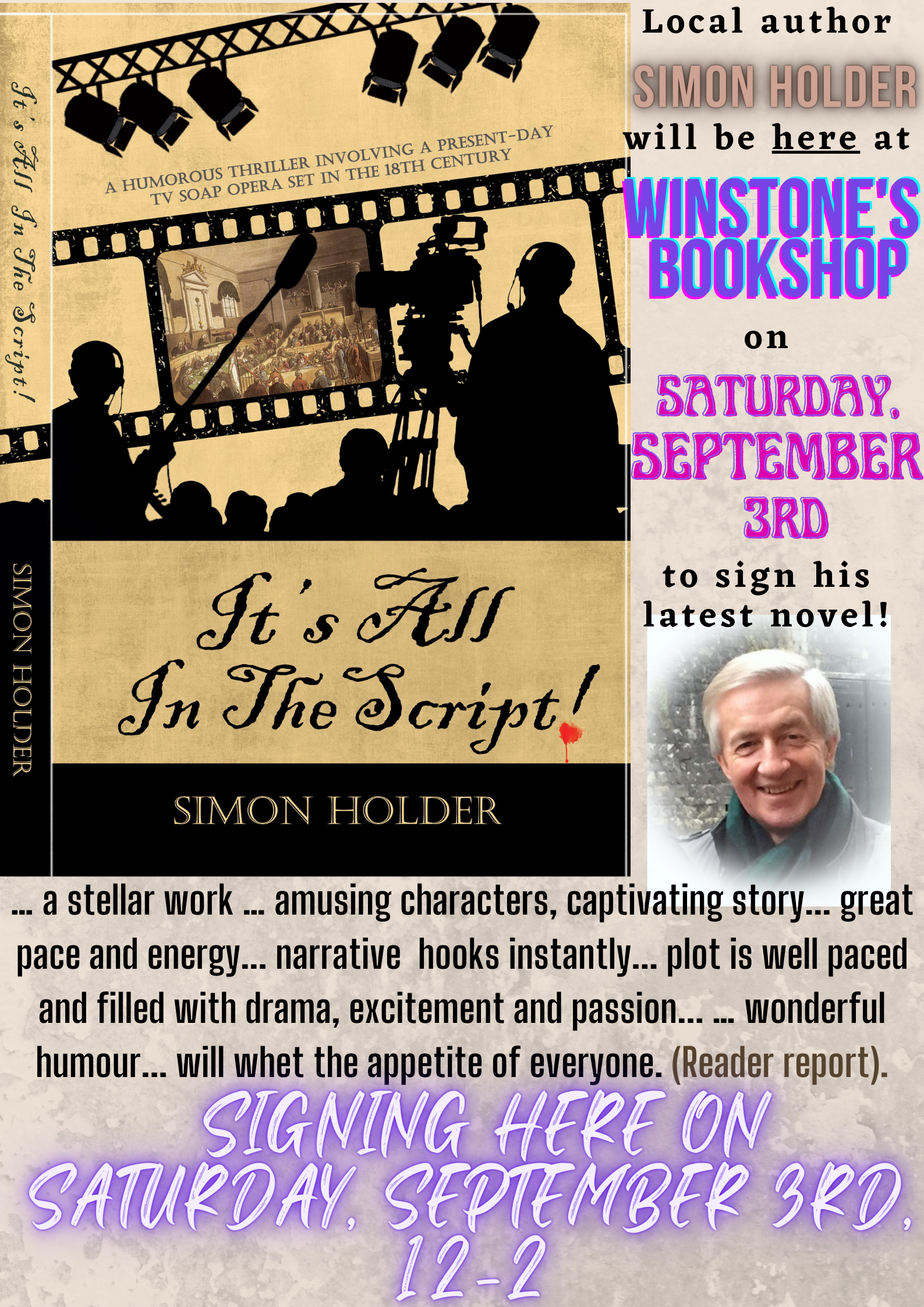 Local author Simon Holder - book signing session 3/9/22