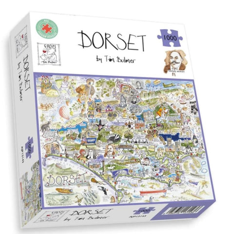 Map of Dorset Jigsaw 1000 Piece Puzzle-5056318131436