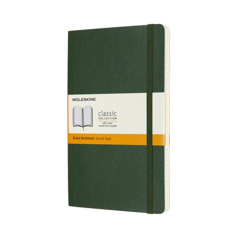 Moleskine Large Ruled Softcover Notebook : Myrtle Green-8053853600011