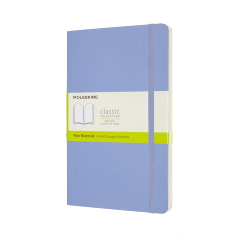 Moleskine Large Plain Softcover Notebook : Hydrangea Blue-8056420850949