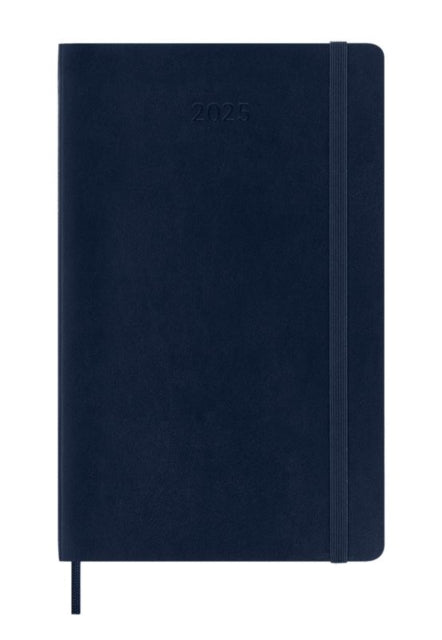 Moleskine 2025 12-Month Weekly Large Softcover Notebook : Sapphire Blue-8056999270292