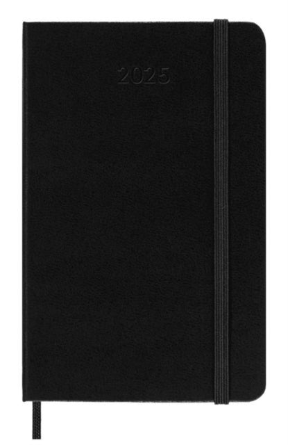 Moleskine 2025 12-Month Weekly Pocket Hardcover Notebook : Black-8056999270346