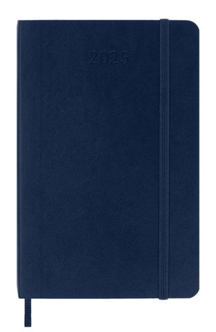 Moleskine 2025 12-Month Weekly Pocket Softcover Notebook : Sapphire Blue-8056999270360