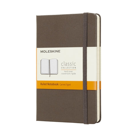 Moleskine Earth Brown Notebook Pocket Ruled Hard-8058341715253