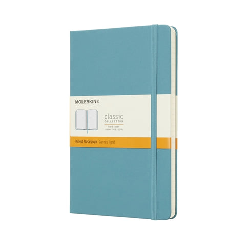 Moleskine Reef Blue Notebook Large Ruled Hard-8058341715345