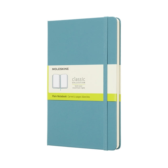 Moleskine Reef Blue Notebook Large Plain Hard-8058341715383