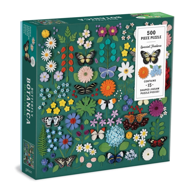 Butterfly Botanica 500 Piece Puzzle with Shaped Pieces-9780735369702