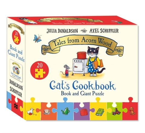 Cat's Cookbook Book and Giant Puzzle Gift Set-9781035045815