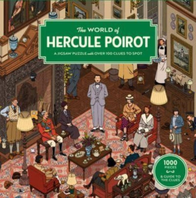 The World of Hercule Poirot : A 1000-piece jigsaw puzzle with over 100 clues to spot: The perfect family gift for fans of Agatha Christie-9781399608671