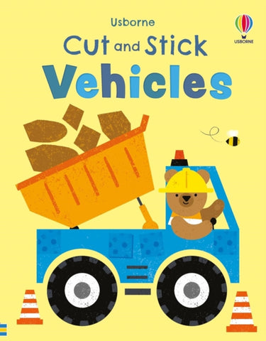 Cut and Stick Vehicles-9781805077138