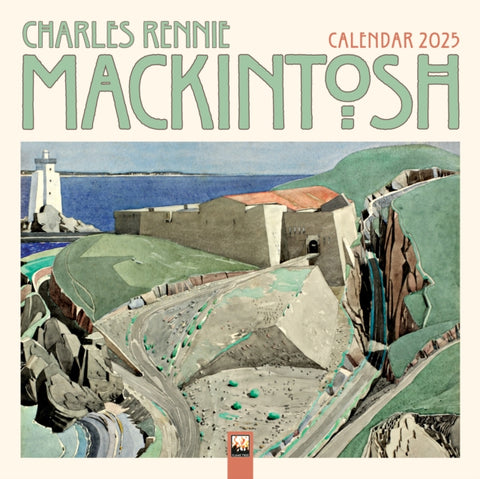 Charles Rennie Mackintosh Wall Calendar 2025 (Art Calendar)-9781835620274