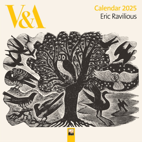 V&A: Eric Ravilious Wall Calendar 2025 (Art Calendar)-9781835620625