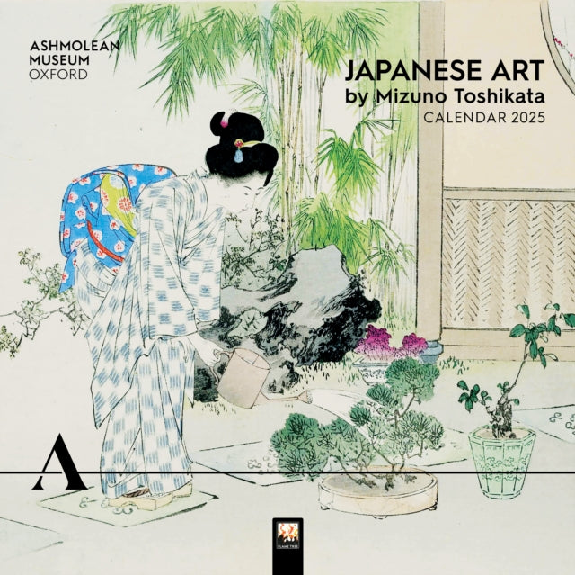 Ashmolean Museum: Japanese Art by Mizuno Toshikata Wall Calendar 2025 (Art Calendar)-9781835620786