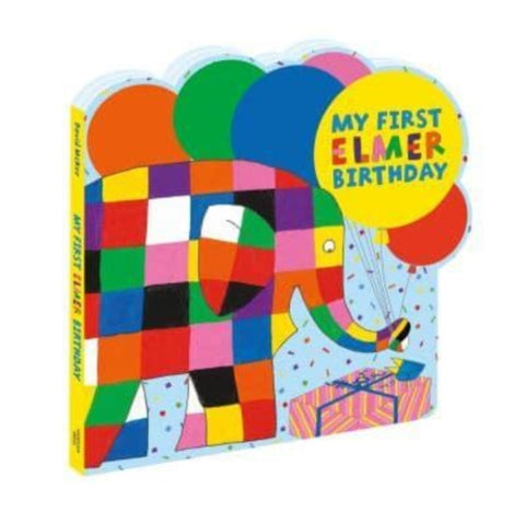 My First Elmer Birthday : Shaped board book-9781839133428