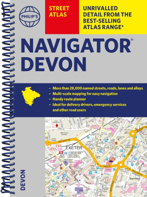 Philip's Navigator Street Atlas Devon-9781849076463