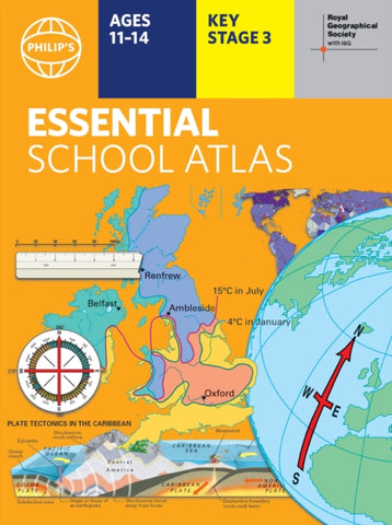 Philip's RGS Essential School Atlas : Paperback edition-9781849076951