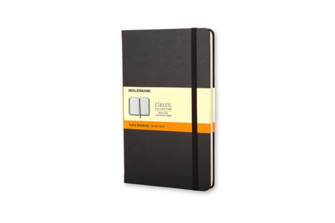 Moleskine Large Ruled Hardcover Notebook Black-9788883701122