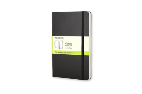 Moleskine Large Plain Notebook Black-9788883701146