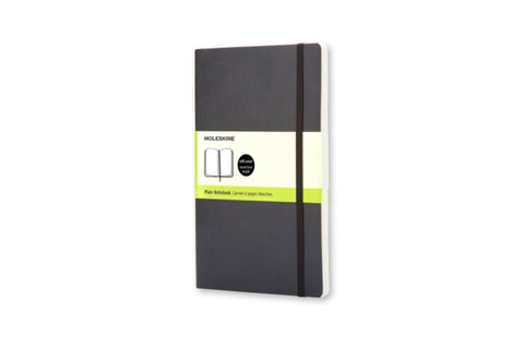 Moleskine Soft Large Plain Notebook Black-9788883707209