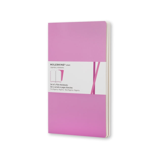 Moleskine Volant Large Plain Pink Magenta & Magenta-9788883708732