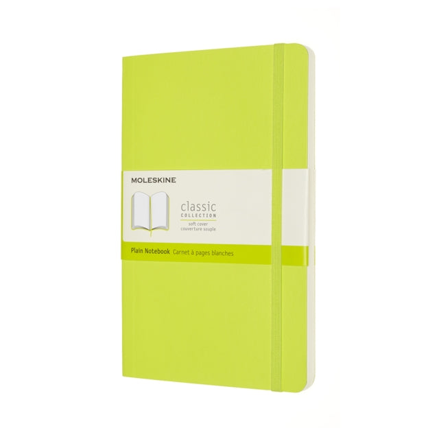 Moleskine Large Plain Softcover Notebook : Lemon Green-8056420851007