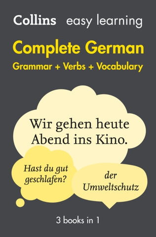 Easy Learning Complete German Grammar, Verbs and Vocabulary (3 Books in 1)-9780008141783