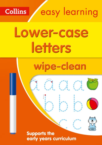 Lower Case Letters Age 3-5 Wipe Clean Activity Book-9780008212926