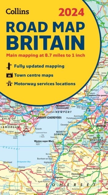 2024 Collins Road Map of Britain : Folded Road Map-9780008597597