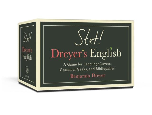 STET! Dreyer's Game of English : A Game for Language Lovers, Grammar Geeks, and Bibliophiles-9780593137857