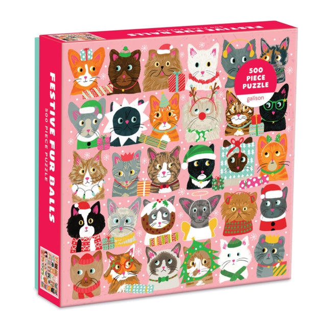 Festive Furballs 500 Piece Puzzle-9780735362192