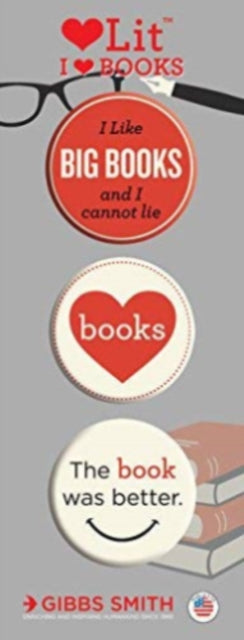 I Love Books 3 Badge Set-9781423649762