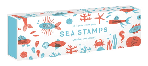 Sea Stamps : 25 stamps + 2 ink pads-9781616898946