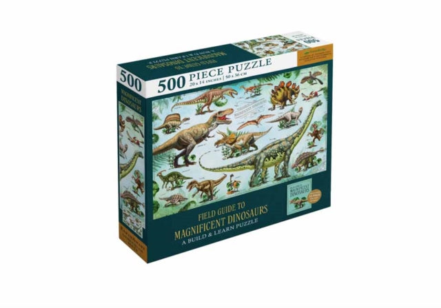 Field Guide to Magnificent Dinosaurs 500 Piece Puzzle-9781682986745