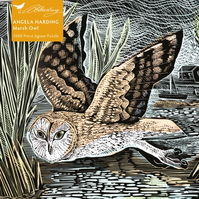 Adult Jigsaw Puzzle Angela Harding: Marsh Owl : 1000-piece Jigsaw Puzzles-9781787556126