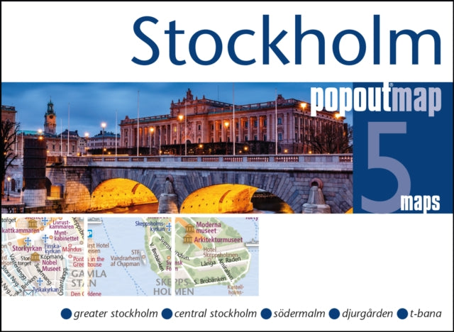 Stockholm PopOut Map : Handy, pocket size, pop-up map of Stockholm-9781910218709