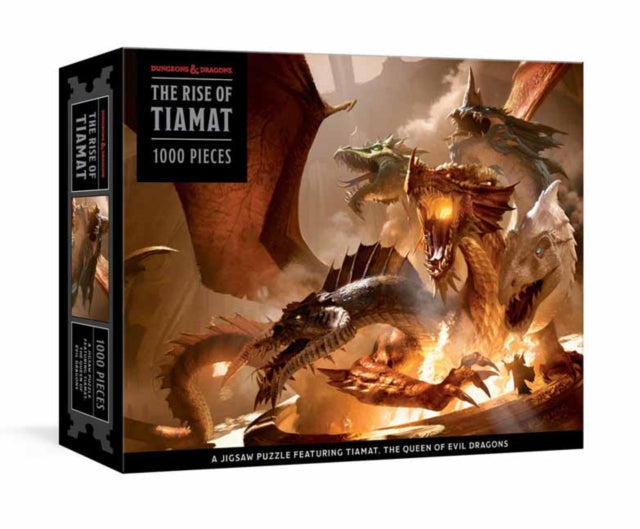 The Rise of Tiamat Dragon Puzzle : 1000-Piece Jigsaw Puzzle Featuring the Queen of Evil Dragons: Jigsaw Puzzles for Adults-9781984824646