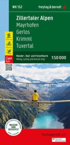 Zillertal Alps, hiking, cycling and leisure map-9783707920550